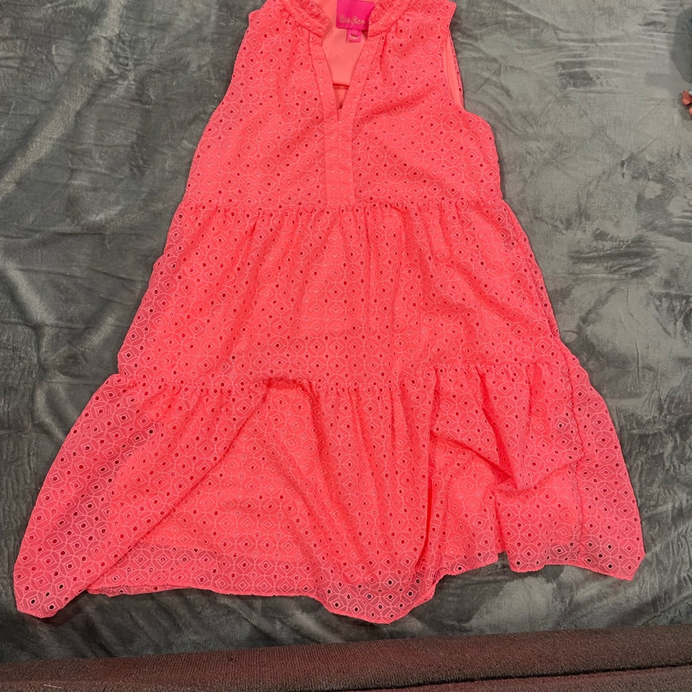 Lilly Pulitzer Pink Eyelet Dress
